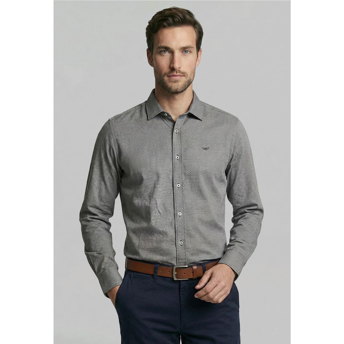 FEROUCH - Camisa Smart Casual Concordia Black Ferouch