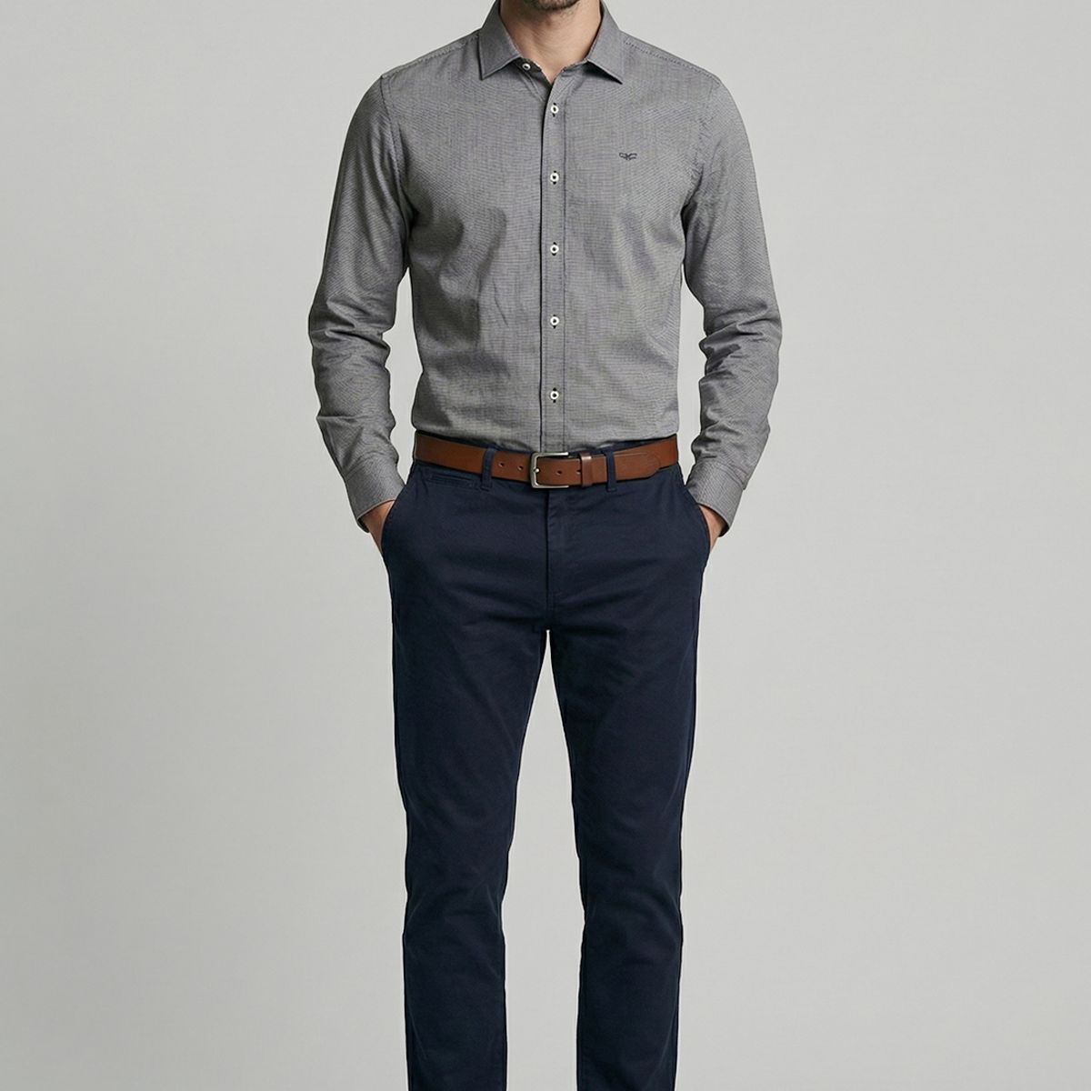 FEROUCH - Camisa Smart Casual Concordia Black Ferouch