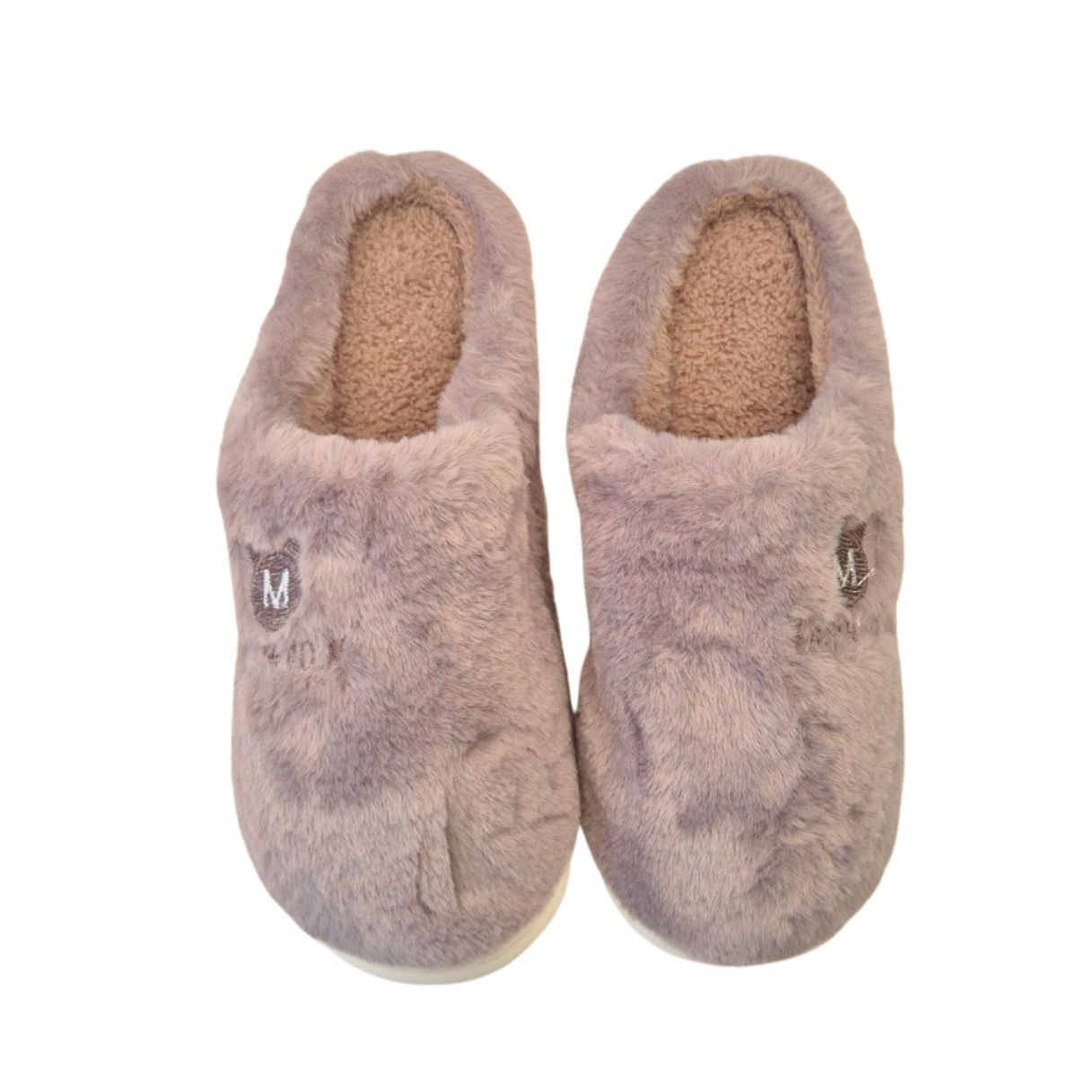 LIKE SHOP - Pantufla Hombre Zapato Descanso Peluche Suela Confortable 0632
