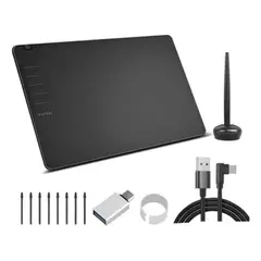 METEX - Tableta Digitalizadora Tableta De Dibujo Gráfico Negro