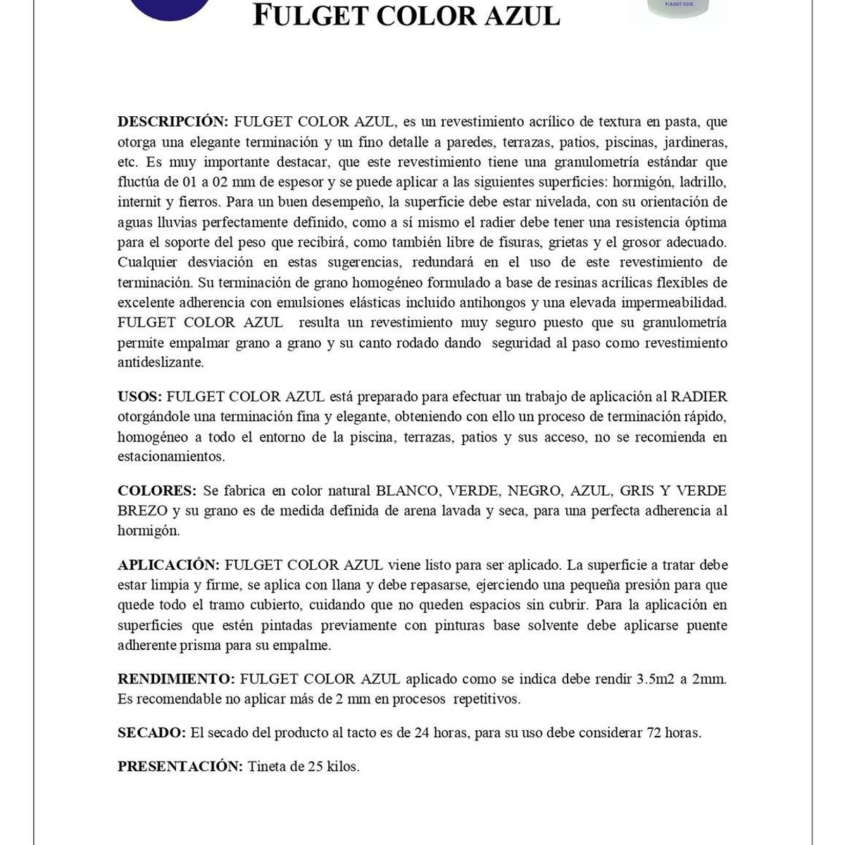 Fulget Borde Piscina Color Azul, marca GENERICO - Foto 2