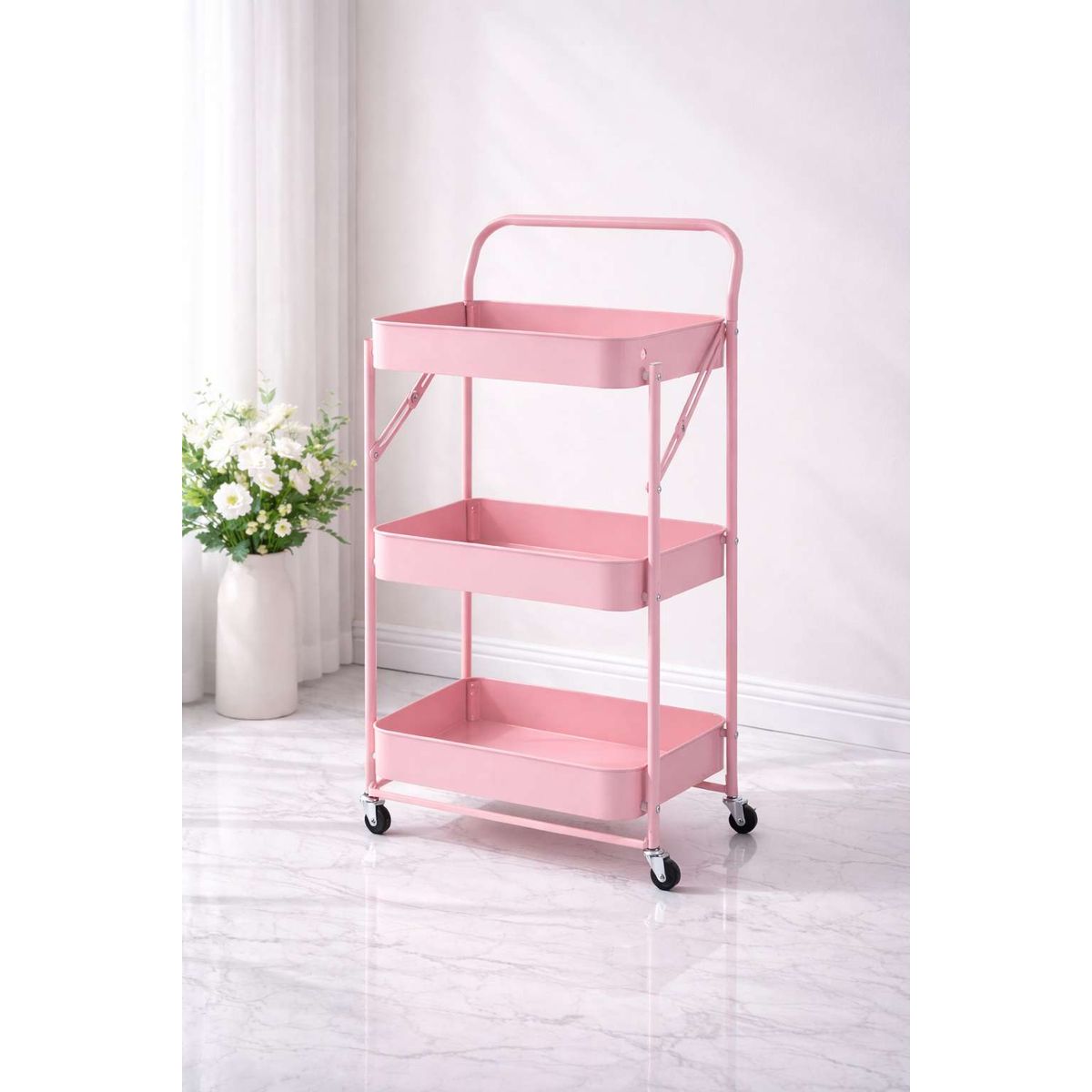 GENERICO - Carrito de Almacenamiento Organizador Plegable