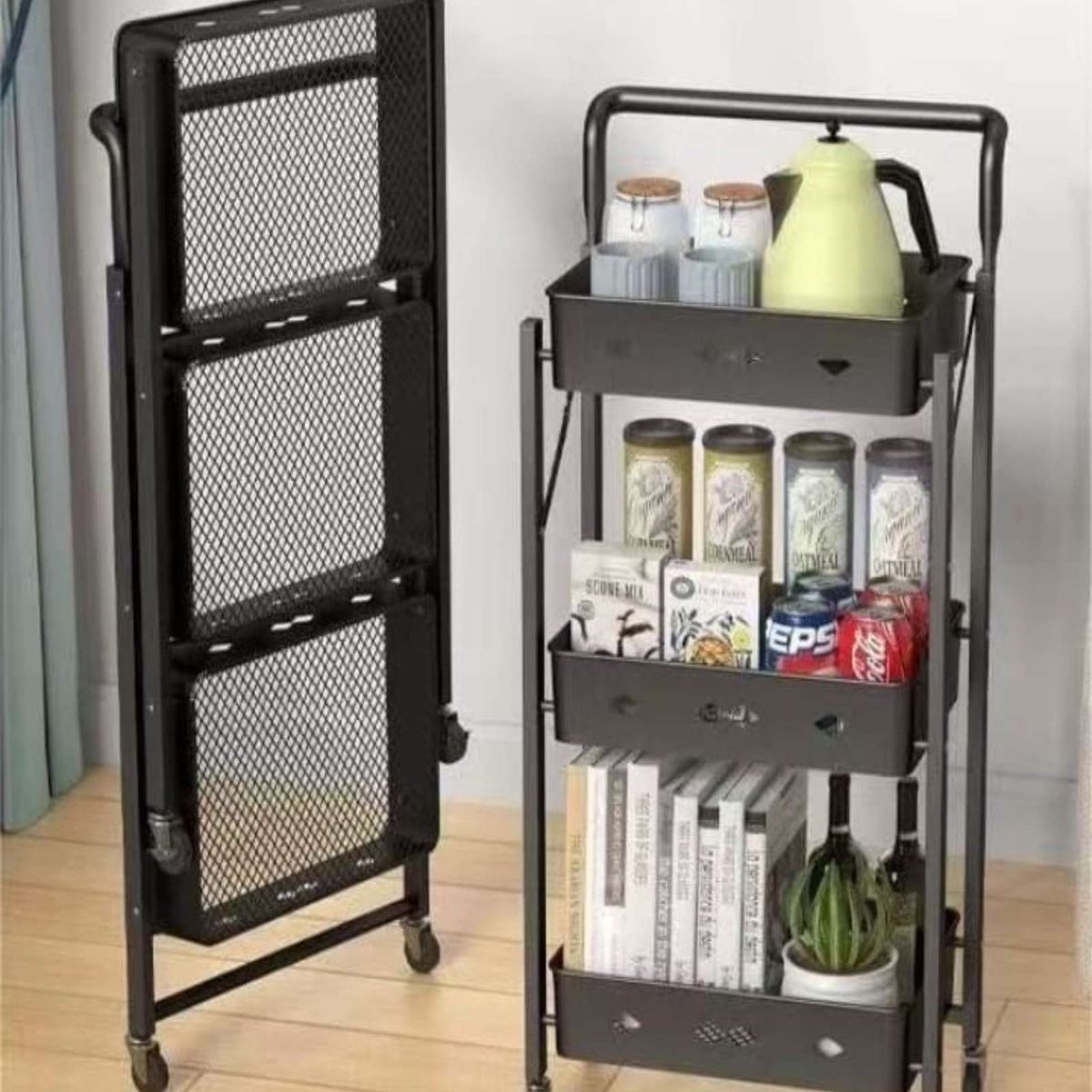 GENERICO - Carrito Plegable Organizador 3 niveles