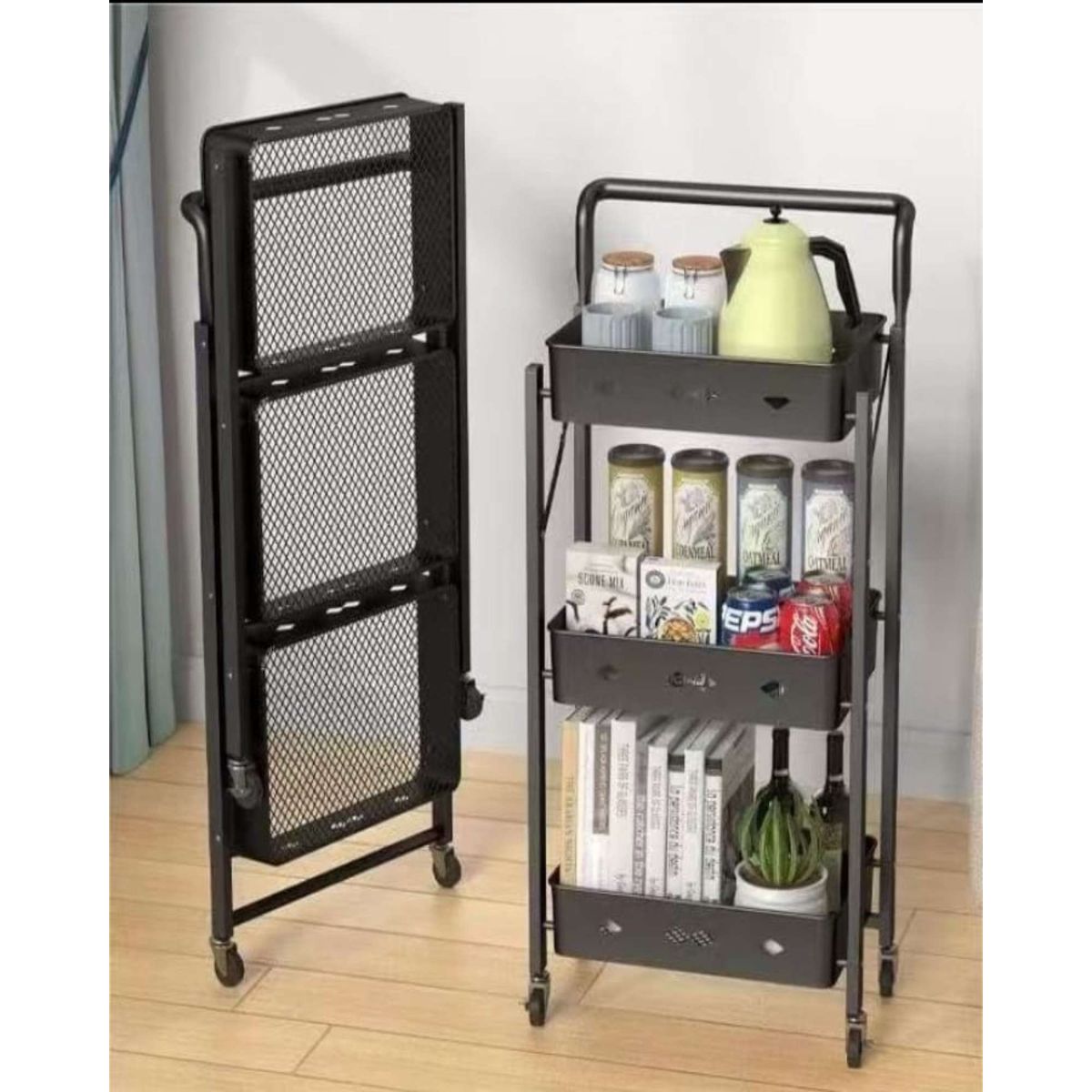 GENERICO - Carrito Plegable Organizador 3 niveles