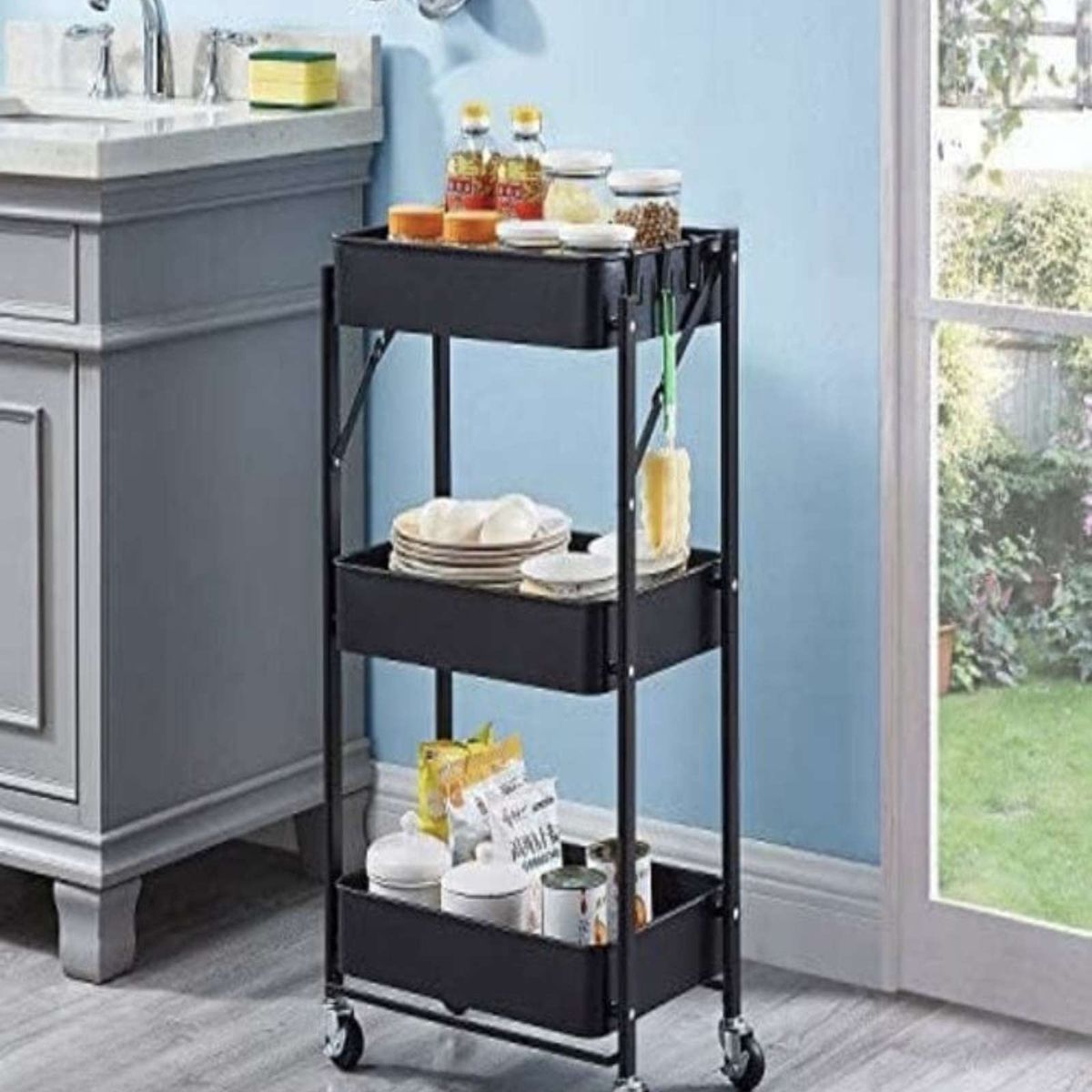 GENERICO - Carrito Plegable Organizador 3 niveles