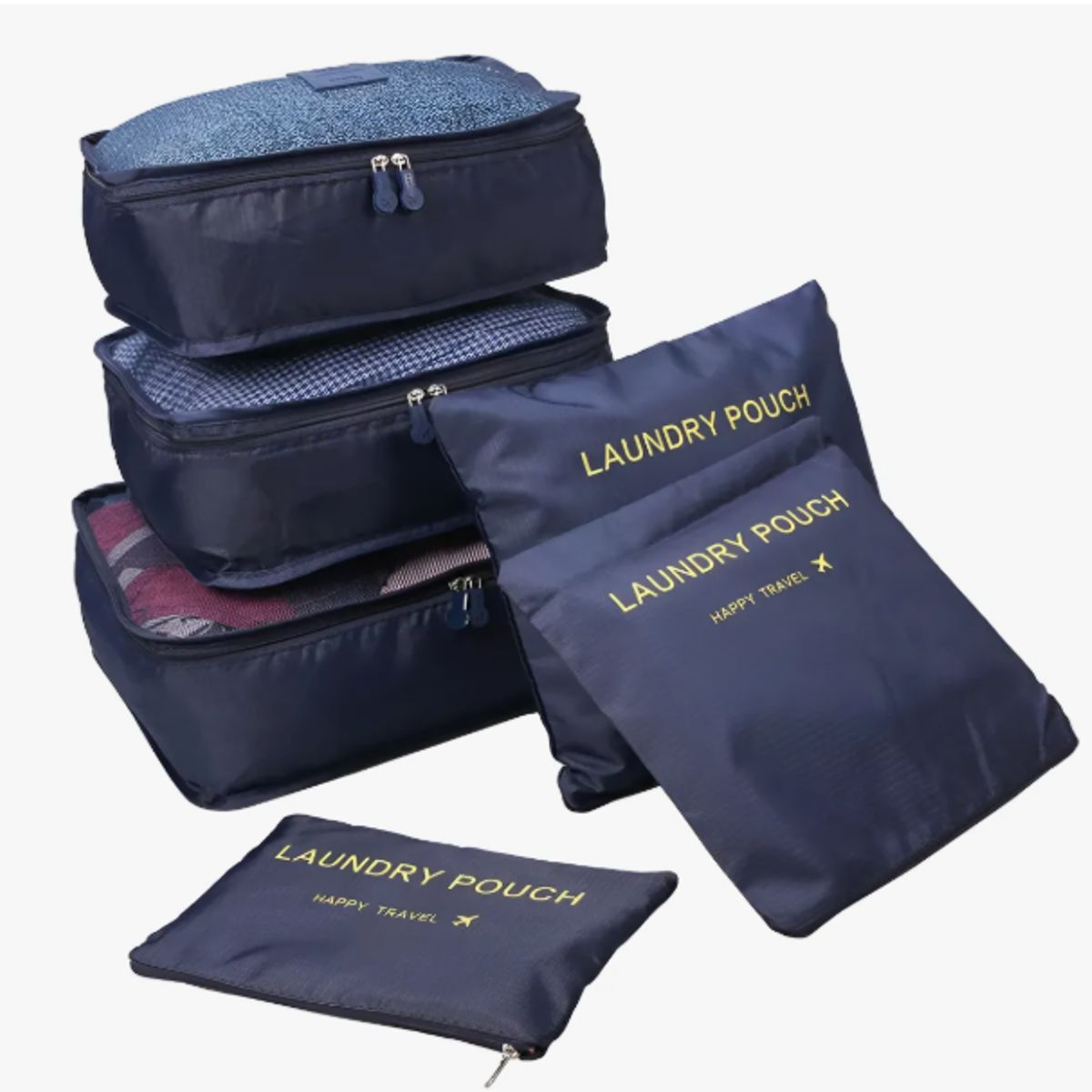 GENERICO - Set 6 Organizadores Equipaje Maleta Bolso Organizador Viaje