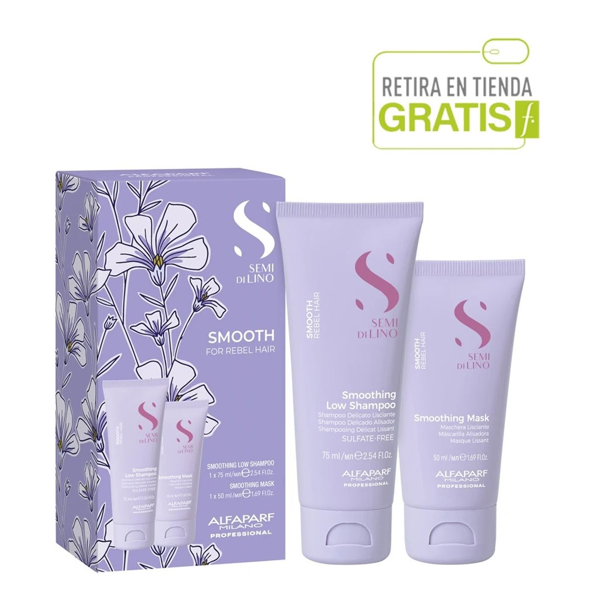 ALFAPARF MILANO - ALFAPARF Kit Mini Smooth Antifrizz Semi di Lino