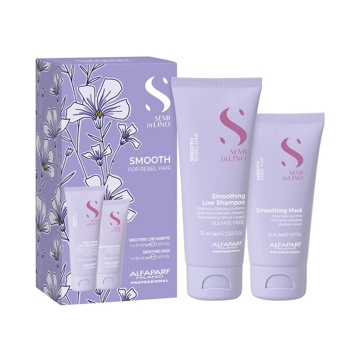 ALFAPARF MILANO - ALFAPARF Kit Mini Smooth Antifrizz Semi di Lino