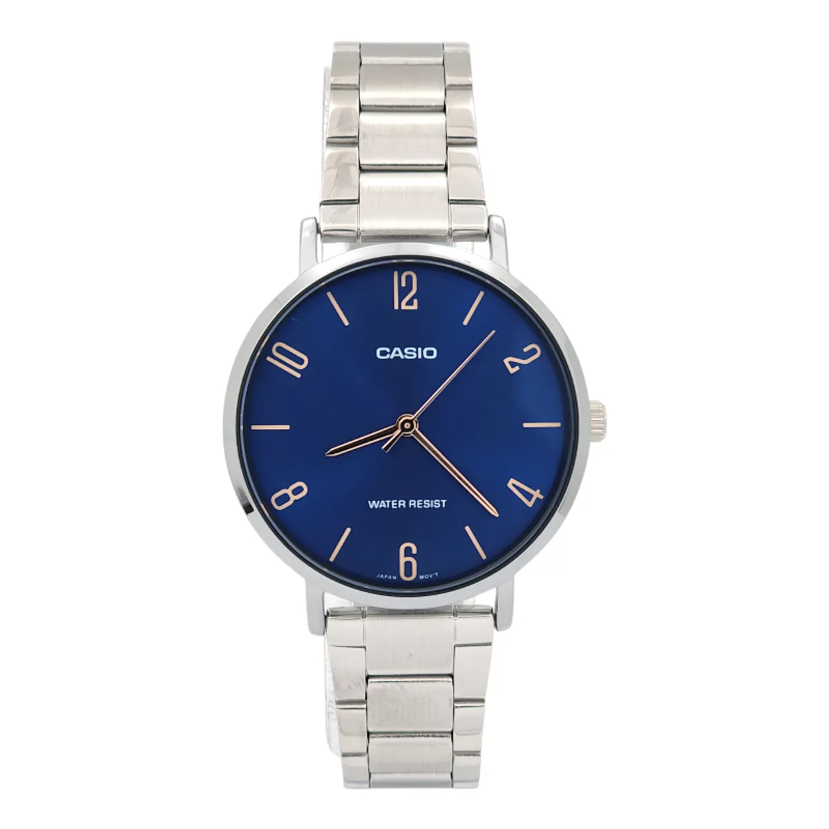 CASIO - Reloj Casio dama LTP-VT01D-2B2 correa acero fondo azul