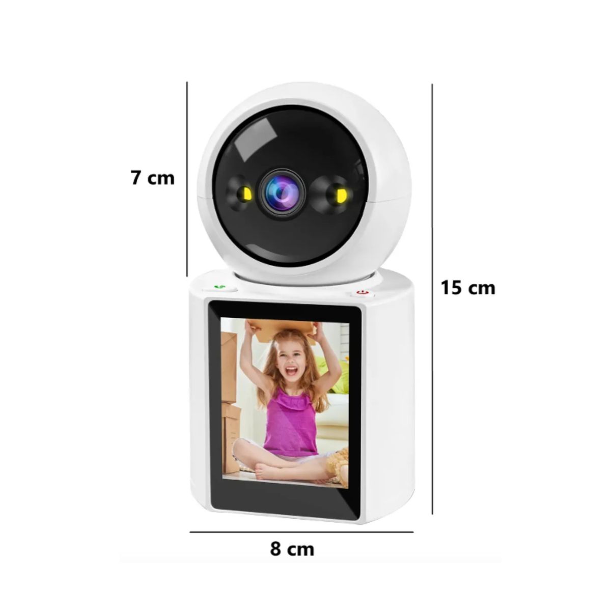 GENERICO - Cámara Video Seguridad Wifi Videollamada Bidireccional 1080p Blanco