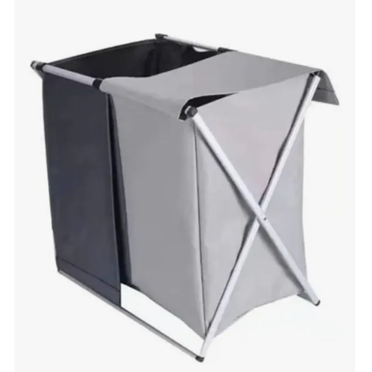 GENERICO - Cesta Ropa Sucia Doble Plegable Canasto Tela Diseño Practico