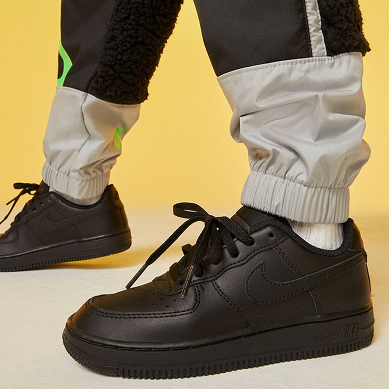 NIKE - Force 1 Le Zapatilla Urbana Unisex Negra Nike (27 a 34)