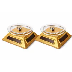 GENERICO - X2 Exhibidor Giratorio 360° Solar Soporte De Joyas Relojes joyas Productos Tiendas Joyerias
