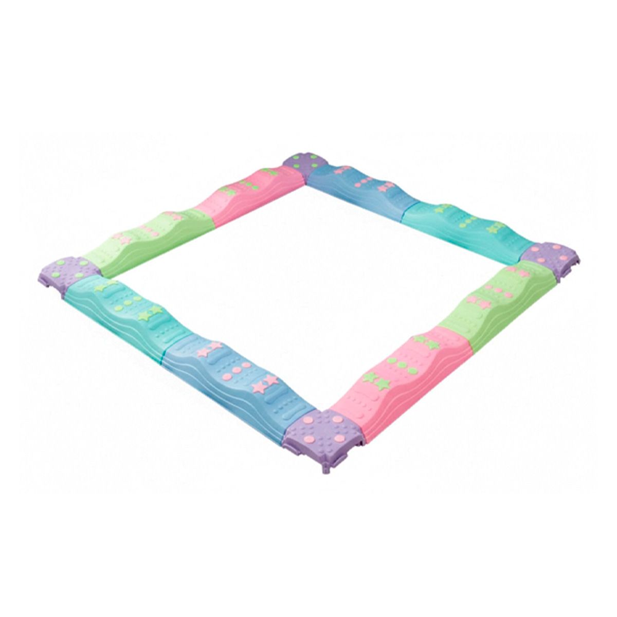 SDFIT - Circuito de Balance Niños Anti Deslizante Cuadrado 12 Piezas SR02513