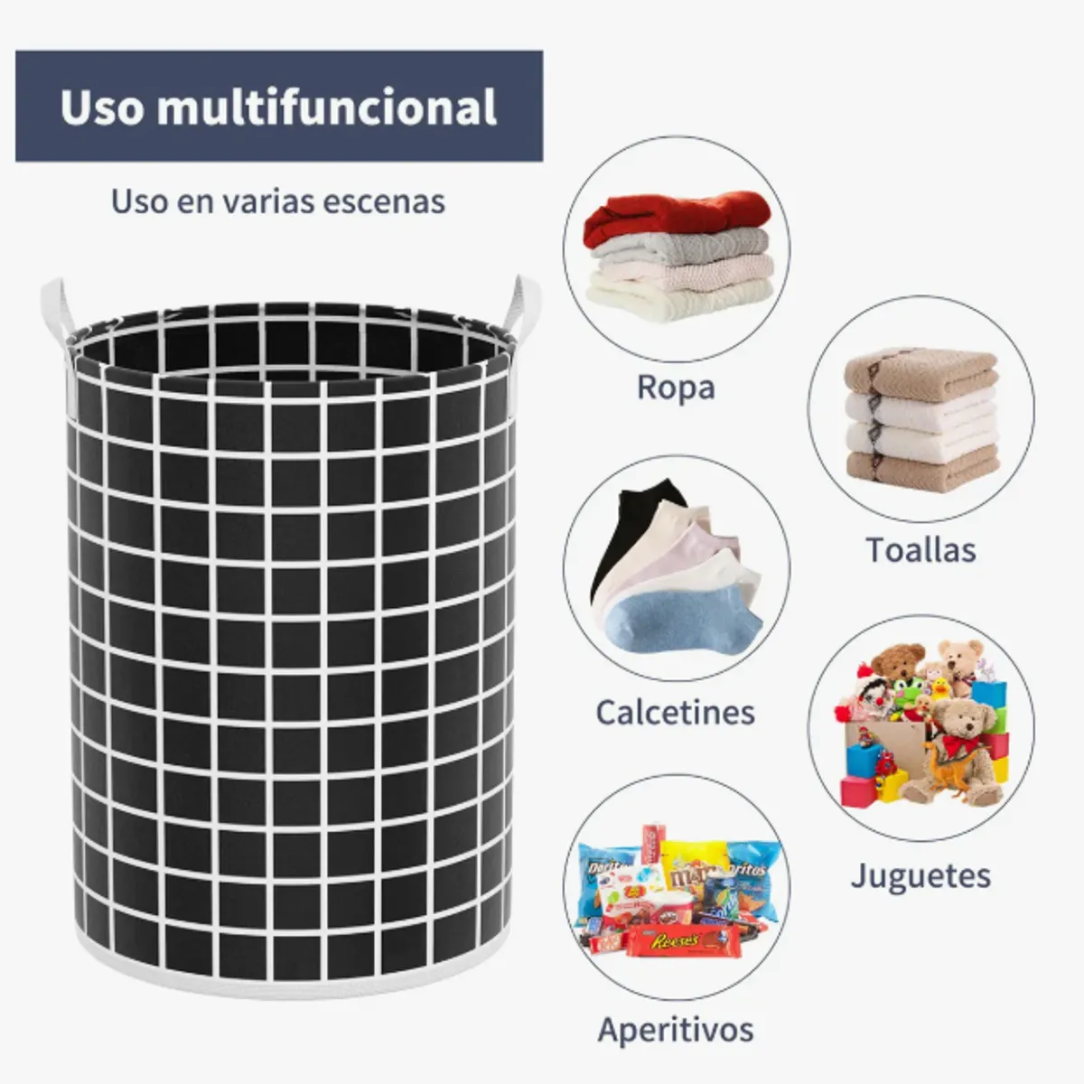 GENERICO - Juego De 4 Cestos Plegables Para La Ropa Sucia