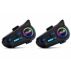 IRM - X2 Intercomunicador Para Casco Moto Biscileta Manos Libres Impermeable Trabajo Auricular