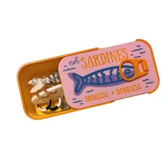 PRINTS PATRO - Estuche Porta Joyas Forma Caja de Sardinas -