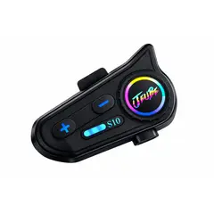 GENERICO - Auricular Bluetooth para Casco de Motocicleta S10 Manos Libres Impermeable IPX6 Intercomunicador