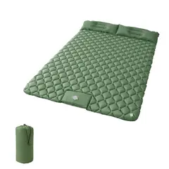 GENERICO - Colchoneta Inflable Doble Camping Plegable Con Almohada