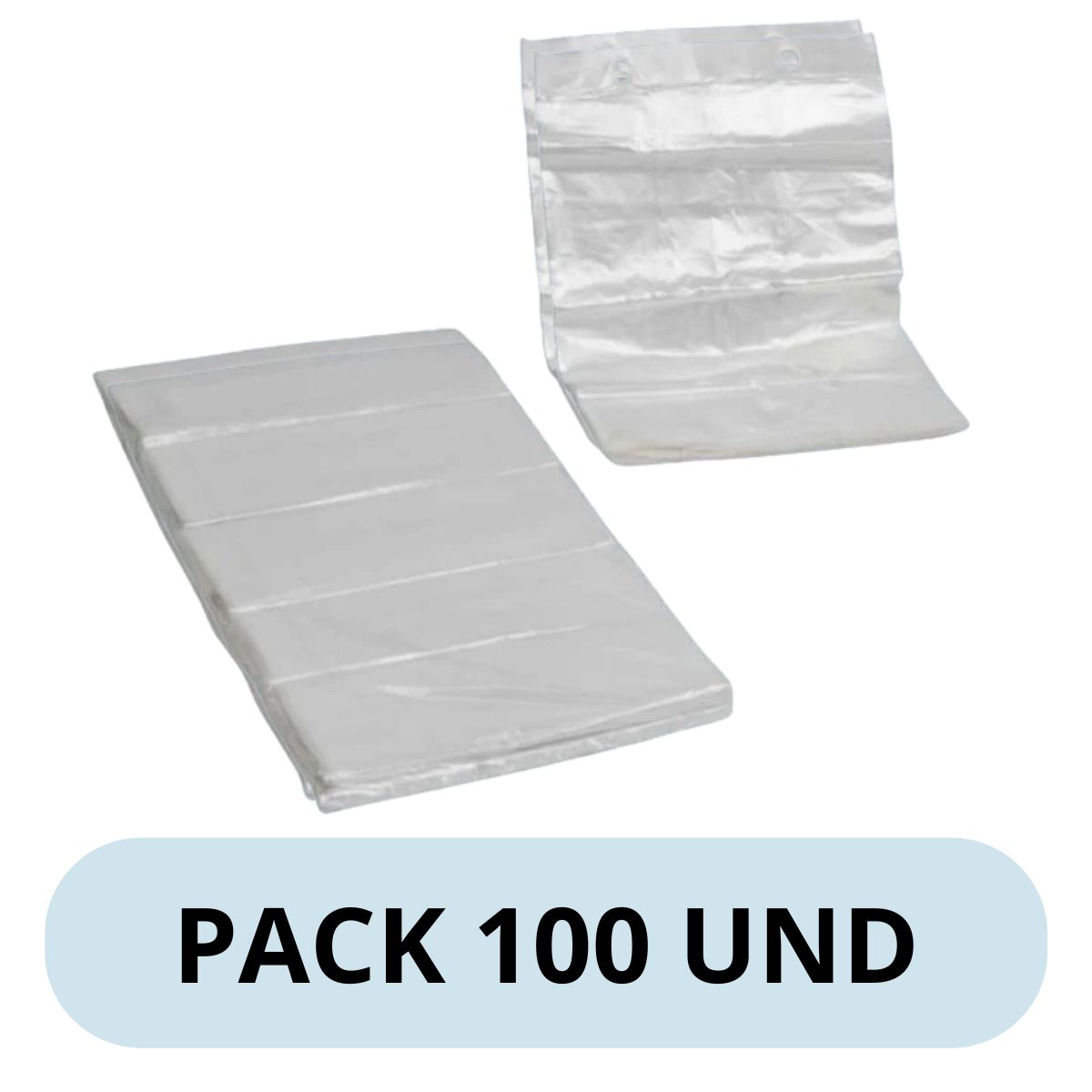 GENERICO - Bolsas Taco Transparente 20x30cm Pack x 100 Unidades Multiusos Cocina