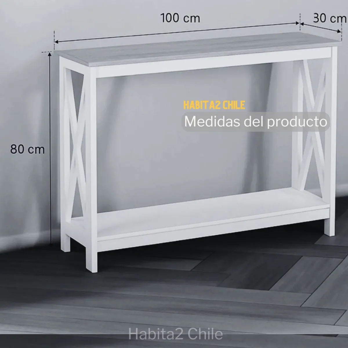 HABITA2 CHILE - ARRIMO WHITE COQUIX MDF 100X80X30