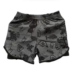 LIKE SHOP - Conjunto De Baño Hombre Juvenil Short Polera Y Gorro Secado Rápido 8002
