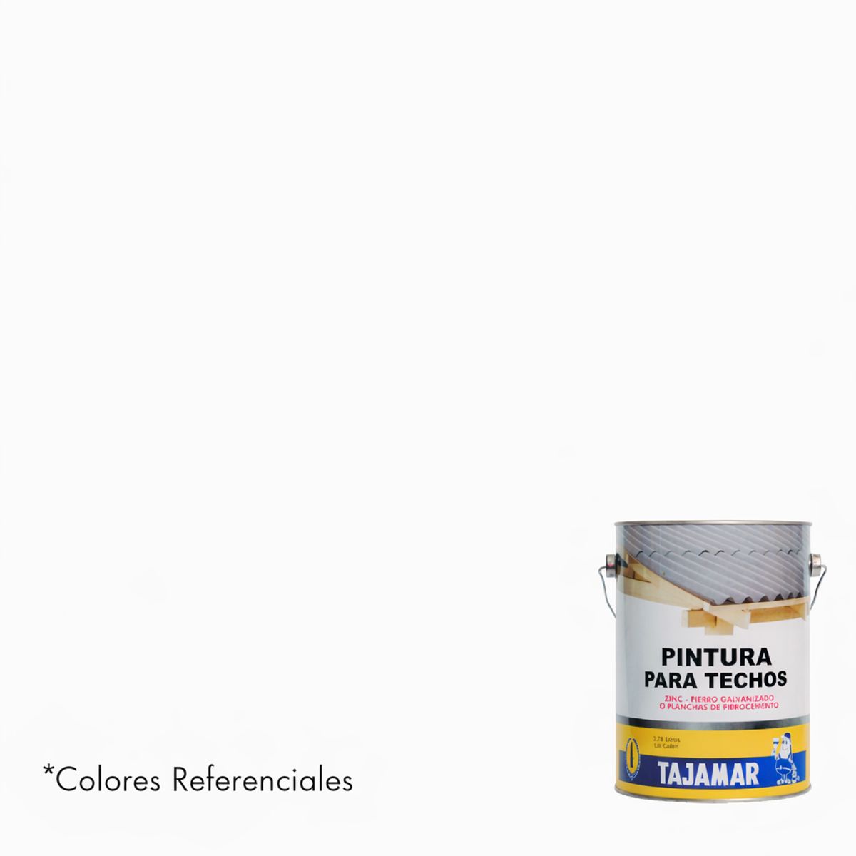 TAJAMAR - Pintura Para Techo Blanco Tajamar Tineta