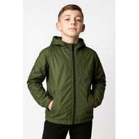 Chaqueta Cortaviento Impermeable Unisex Para Niños Con Polar
