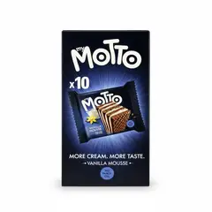MY MOTTO - Obleas Mousse Vainilla 10 un x 30 g Kiosclub