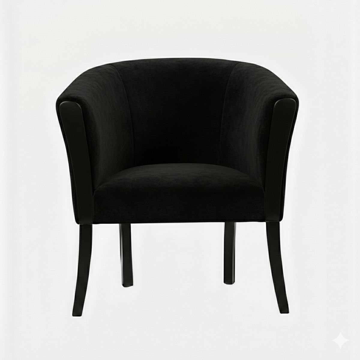 MUEBLES NEW - SITIAL AMERICANO NEGRO FELPA