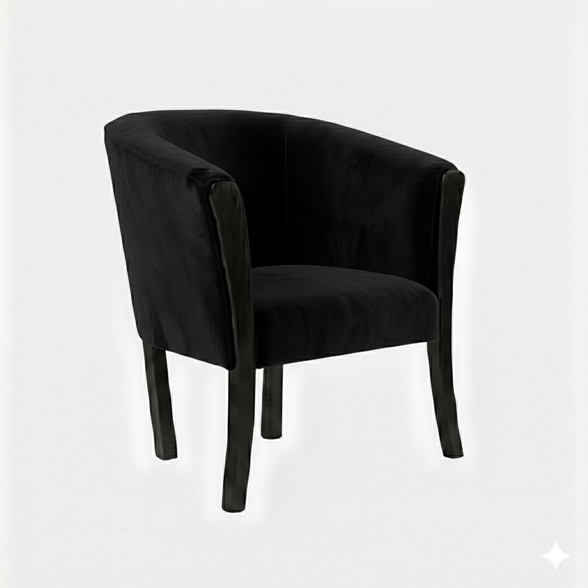 MUEBLES NEW - SITIAL AMERICANO NEGRO FELPA