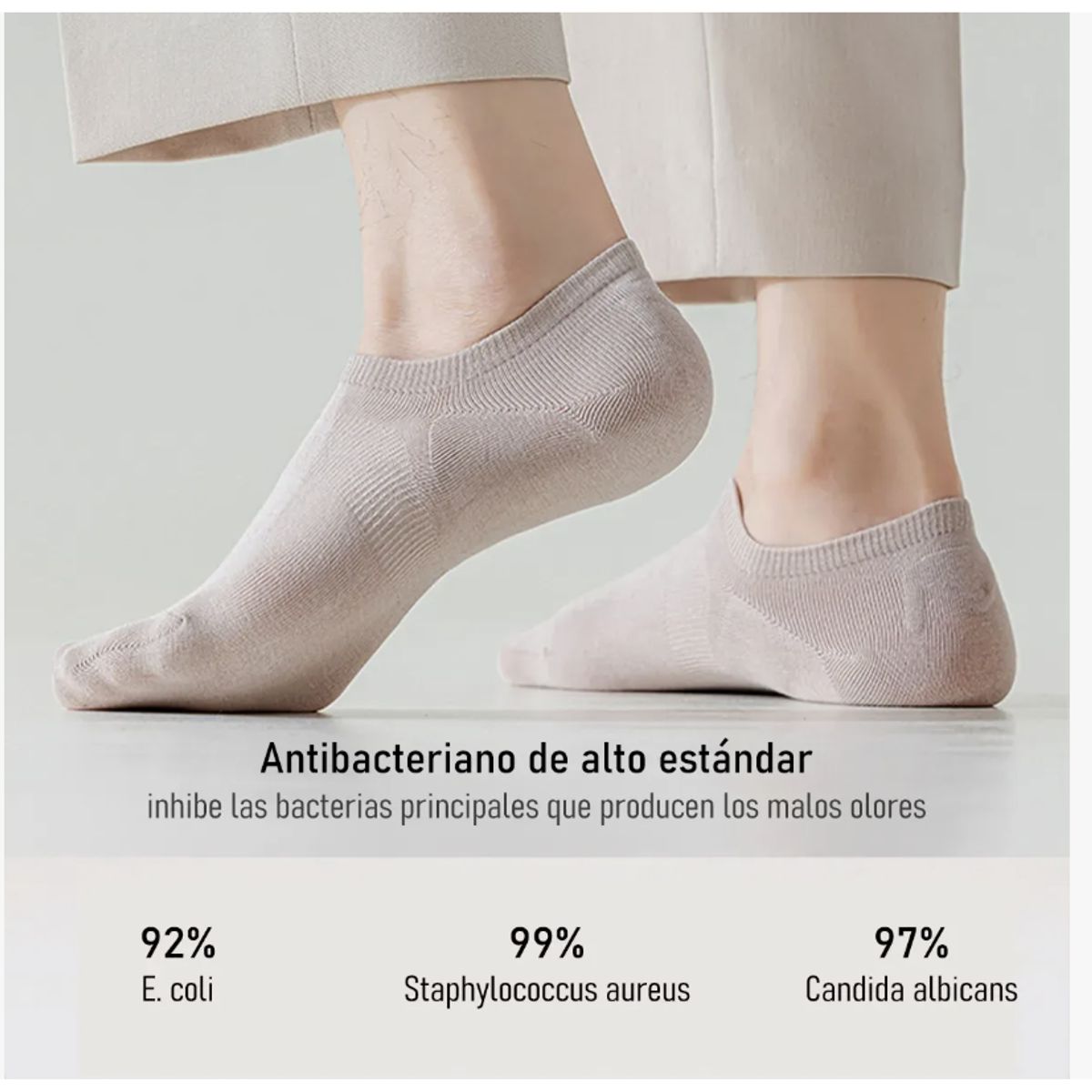 STELLA NERA - 12 Pares Calcetines Hombre Deportivas 100% Bambú Sin Costura