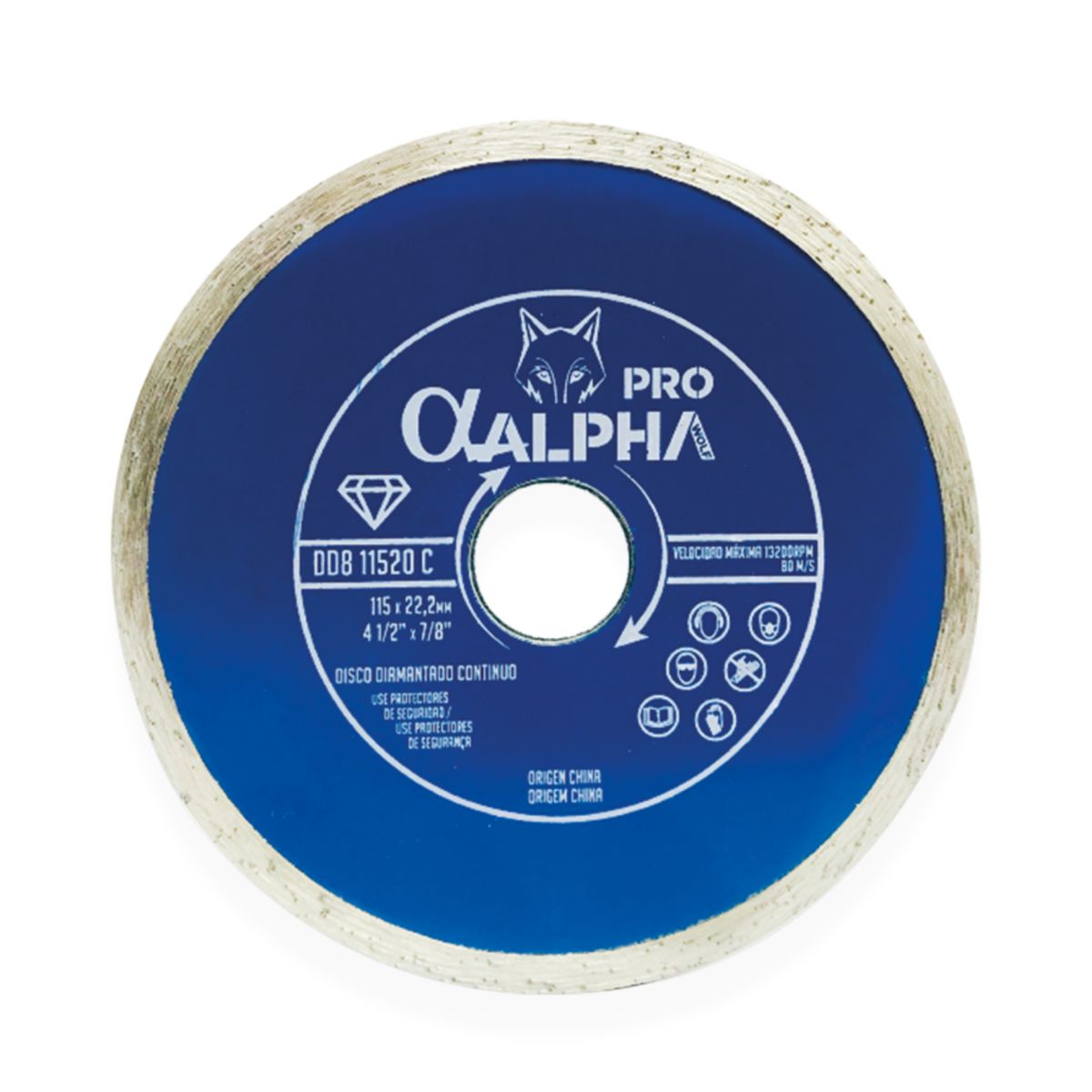 ALPHA PRO - DISCO DIAMANTADO CONTINUO 4 1/2 ALPHA PRO