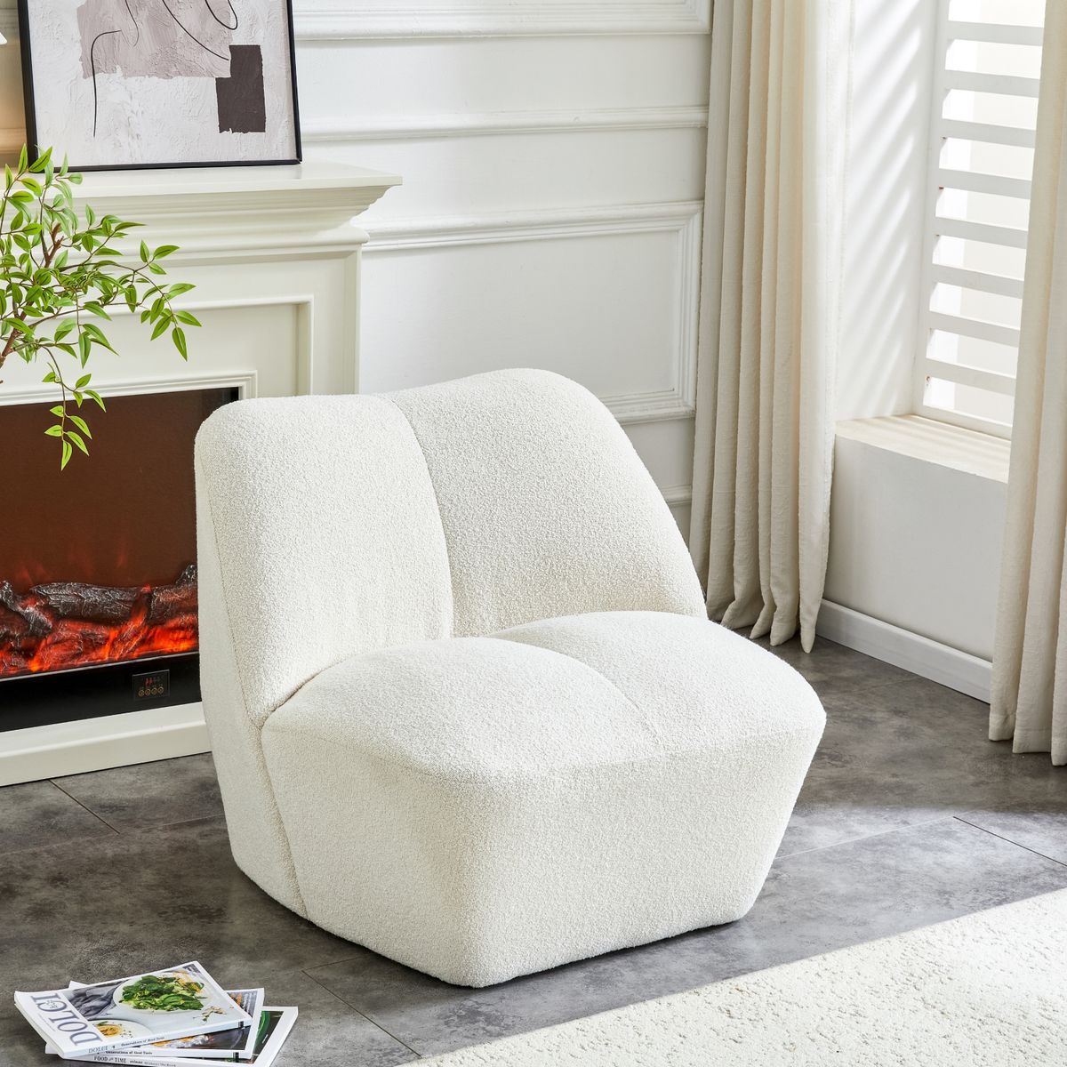 CANNON - Poltrona Cannon Tapizada Kysa Crudo