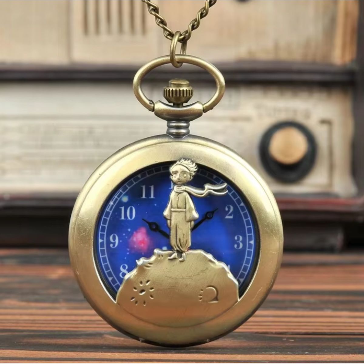 GENERICO - Reloj De Bolsillo El Principito Con Cadena Collar