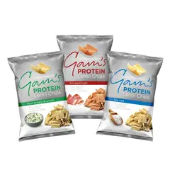 GENERICO - PACK 3 SABORES CHIPS DE PROTEINA 65GRS - GAM'S