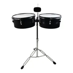 RMX - TIMBALETA 13+14 NEGRA INCLUYE CENCERRO Y ATRIL XRD-1314BK
