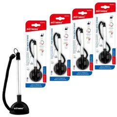 MOTARRO - Pack De 4 Bolígrafos Con Base Adhesiva Para Escritorio