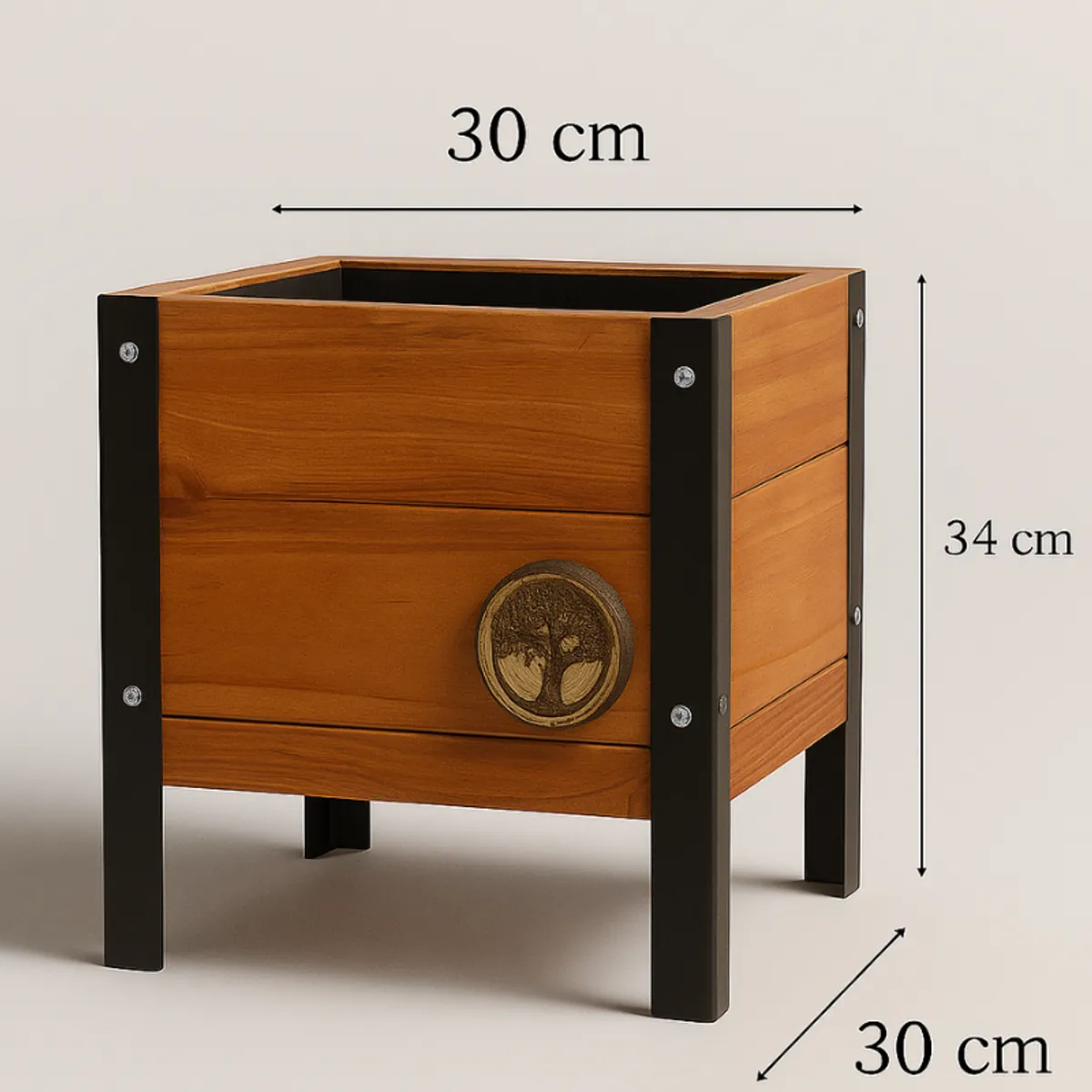 GENERICO - Jardinera Cuadrada Loft