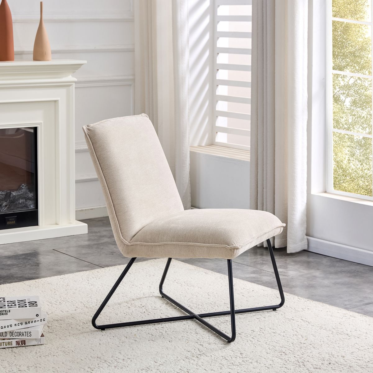 CANNON - Poltrona Cannon Tapizada Emme Beige