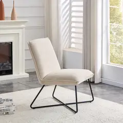 CANNON - Poltrona Tapizada Emme Beige