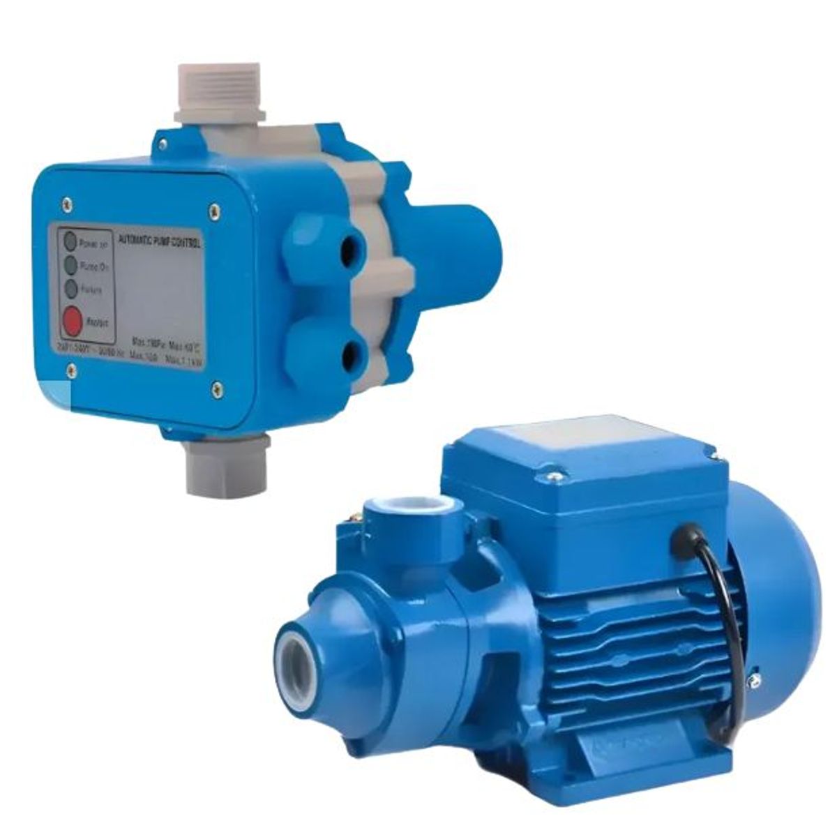 GENERICO - Kit Bomba De Agua 0,5 hp 220v + Controlador Presión Electronico