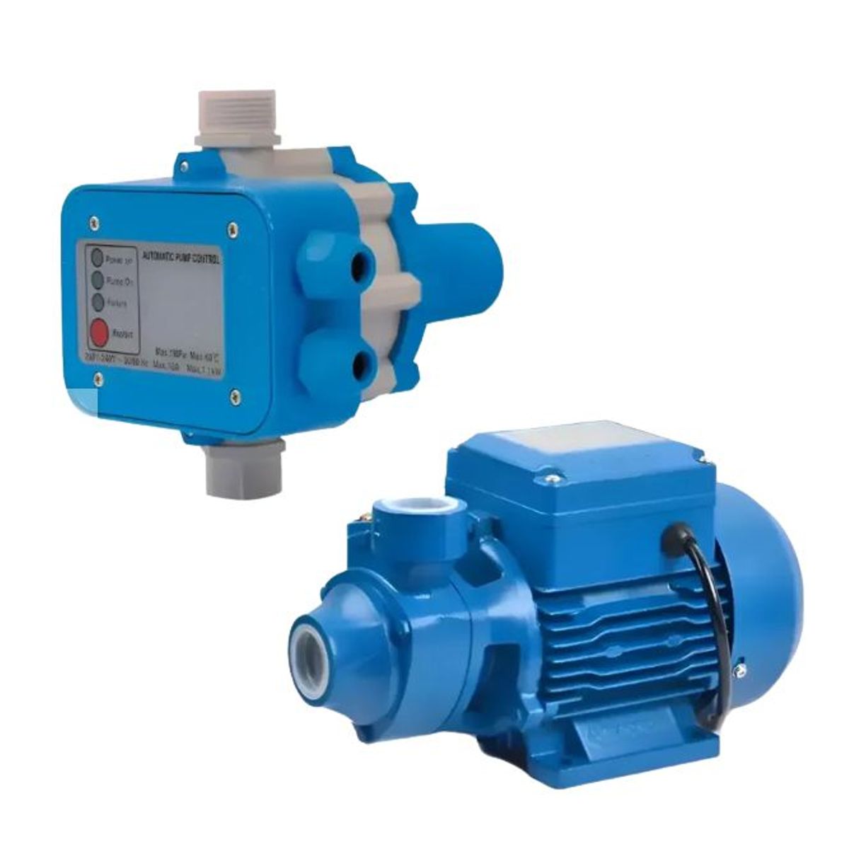 GENERICO - Kit Bomba De Agua 0,5 hp 220v + Controlador Presión Electronico