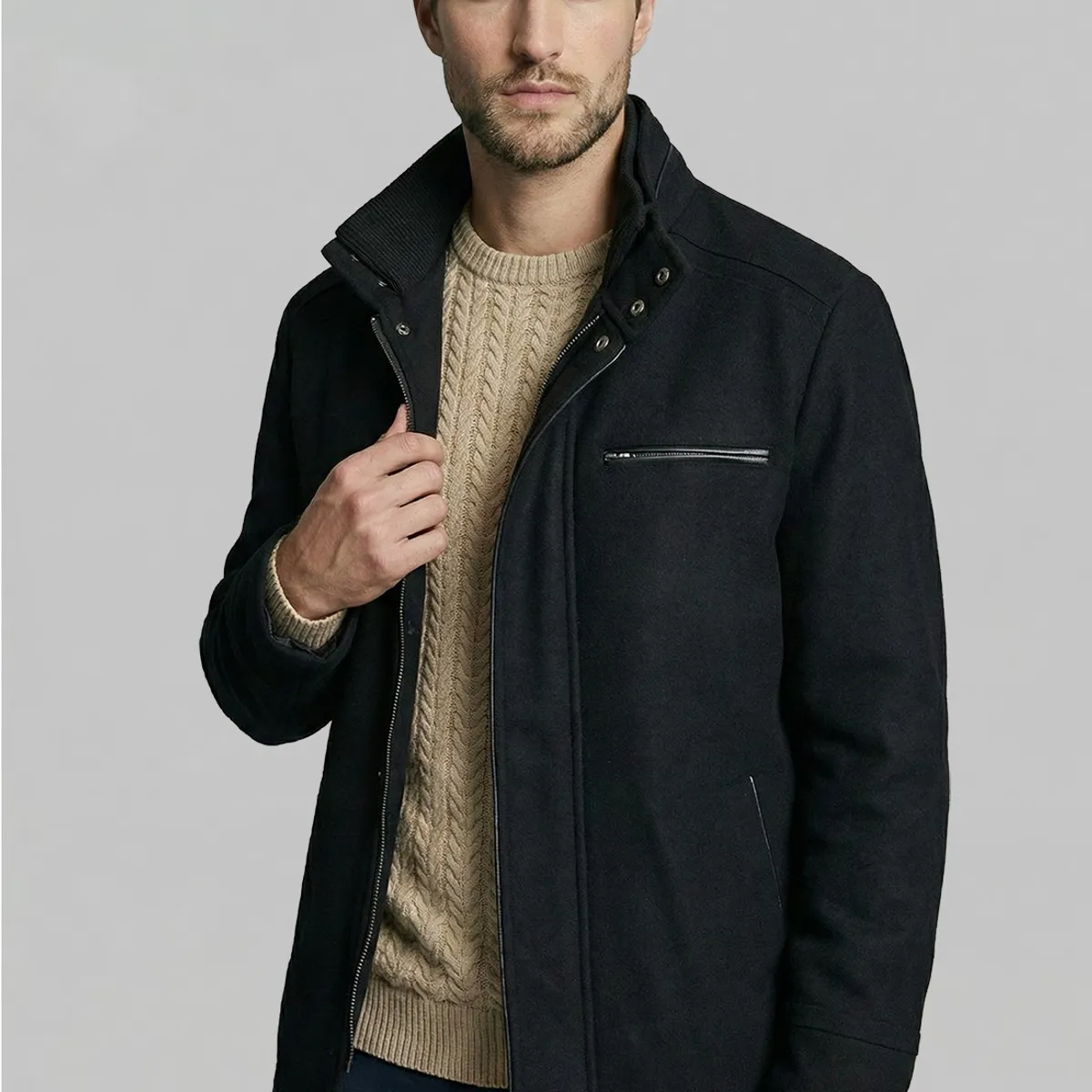 FEROUCH - Abrigo Arlington Black Ferouch