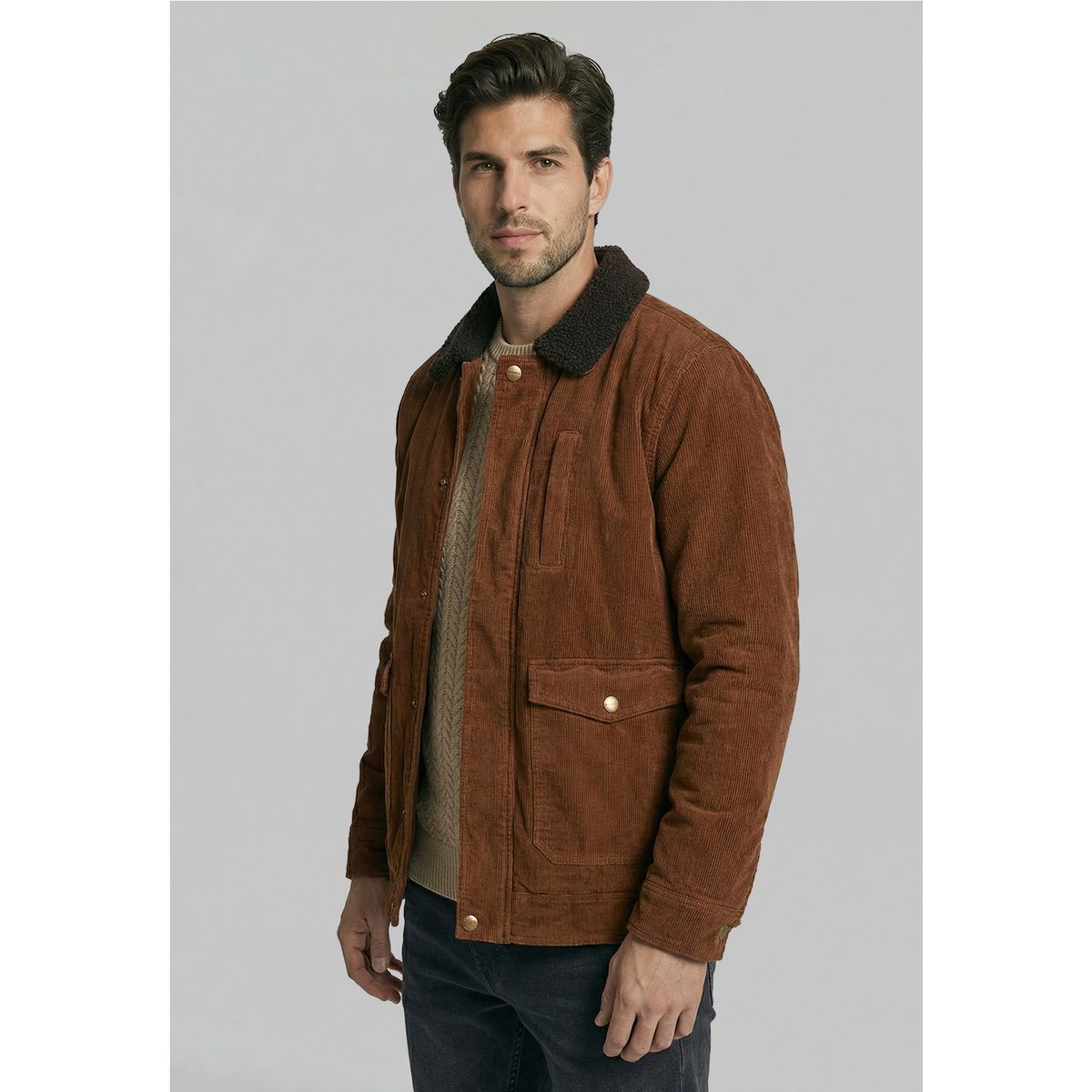 FEROUCH - Chaqueta Cincinatti Dk Brown Ferouch