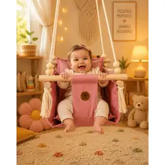 GENERICO - COLUMPIO ERGONÓMICO PARA BEBE CON CINTURON DE SEGURIDAD