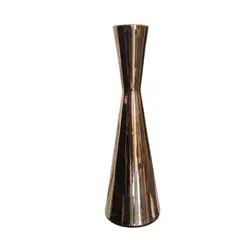 HOME ESSENTIALS - Candelabro de metal dorado 19 cm