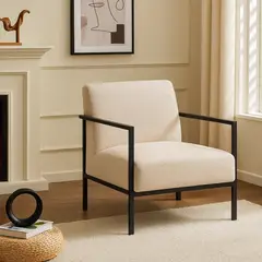 CANNON - Poltrona Tapizada Vinna Beige