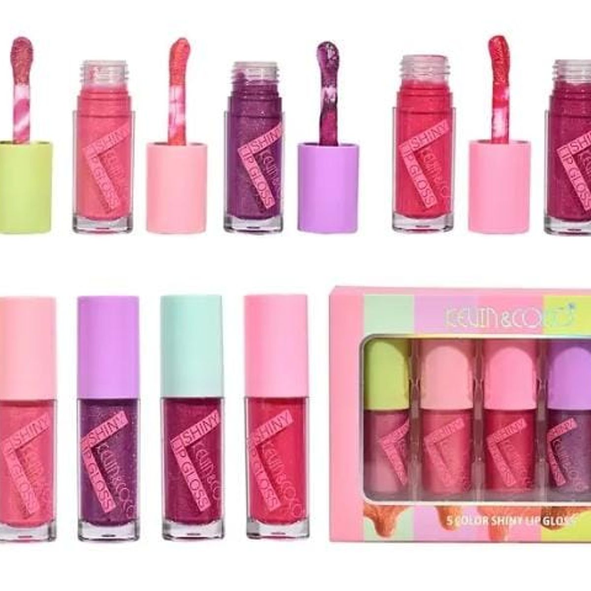 KEVIN&COCO - Set de 5 brillos labiales Kevin&Coco