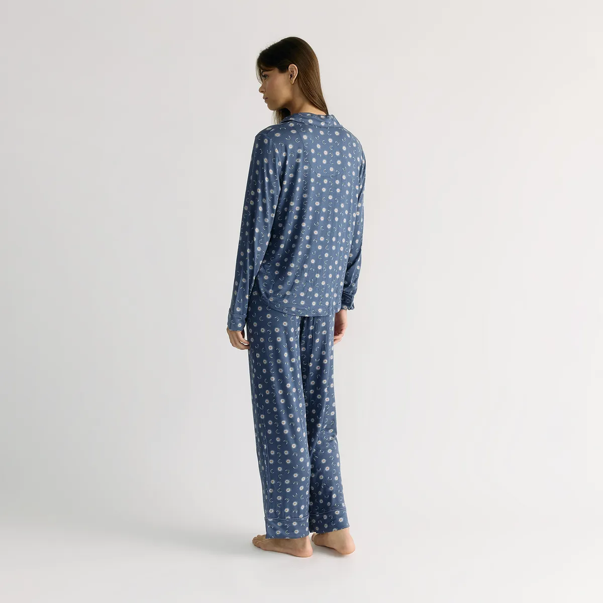 LOUNGE - Set Pijama Camisero Lunas Dreamy LOUNGE